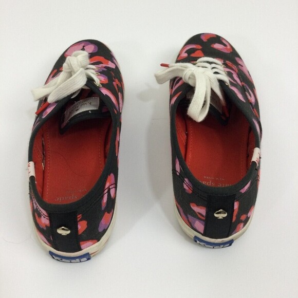 Keds Kate Spade New York Womens Black Leopard Print Lace Up Sneakers Size 8 US - Picture 11 of 12